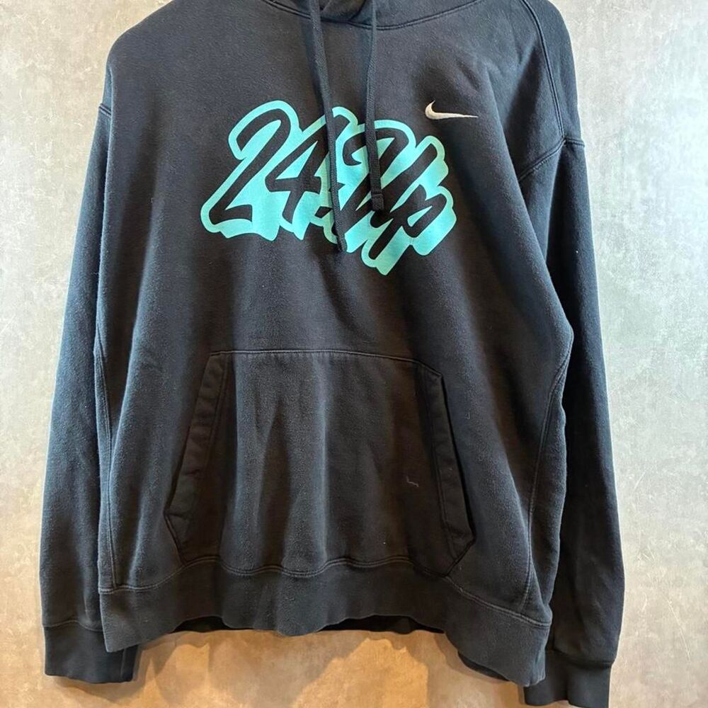 Nike Men's Black and Grey Hoodie